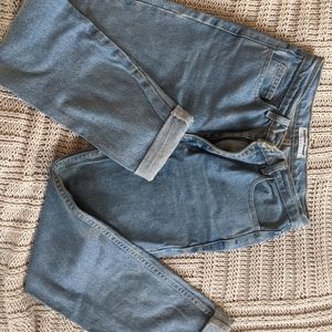 High-waisted Stone-Wash American Apparel Denim